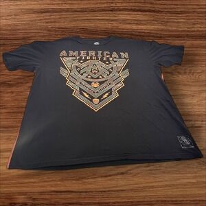 American Fighter Graphic T-Shirt Training Division MMA‎ Black XXL